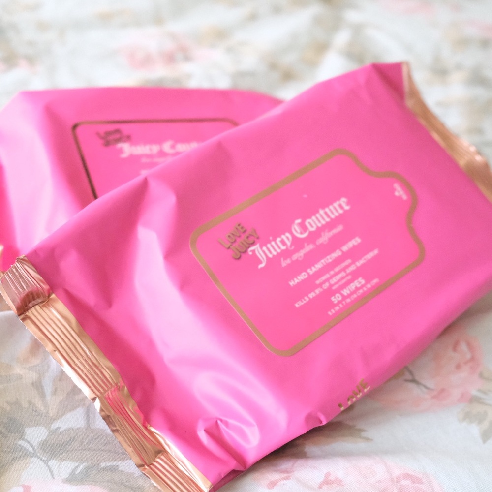 Juicy couture hand sanitizing wipes